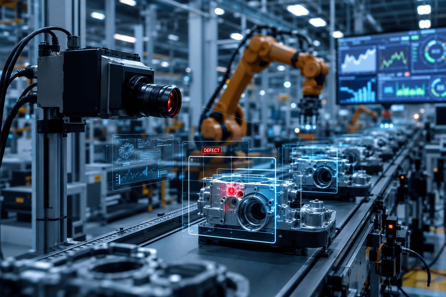 Industrial AI & Smart Factory : Edge AI, Vision Zéro-Défaut et Maintenance Prédictive au service de l’OEE